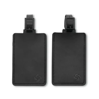 Leren ID-tags (set van 2)