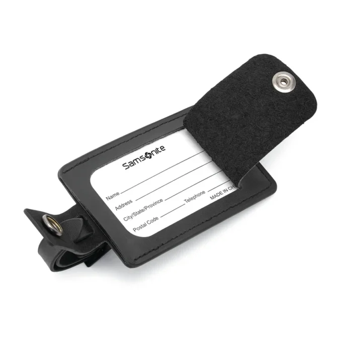 Leren ID-tags (set van 2)